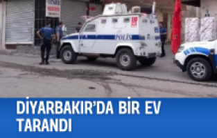 Diyarbakır’da bir ev tarandı