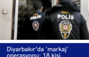Diyarbakır’da 'markaj' operasyonu: 18 kişi tutuklandı