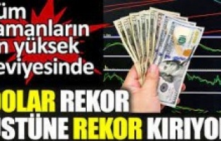 Dolar rekor üstüne rekor kırıyor