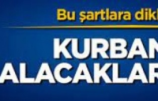 Kurbanlık alacaklar dikkat!