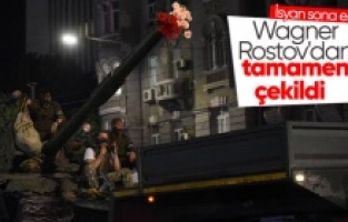 Wagner'in kurucusu Prigojin ile savaşçıları, Rostov kentini terketti