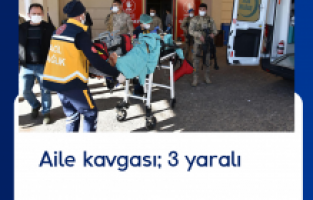 Aile kavgası; 3 yaralı