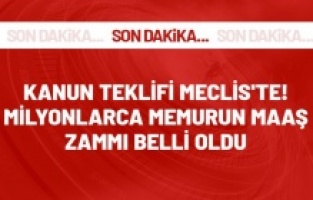 Memur maaşı için zam teklifi Meclis'te! Yüzde 17,55 + 8 bin TL seyyanen artış yapılacak