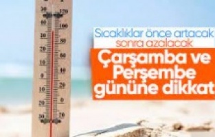 Sıcaklıklar önce bunaltacak sonra rahatlatacak: Çarşamba ve Perşembe gününe dikkat