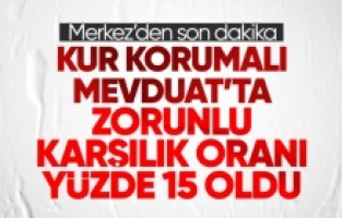 Zorunlu karşılık oranlarında değişiklik Resmi Gazete'de yayınlandı