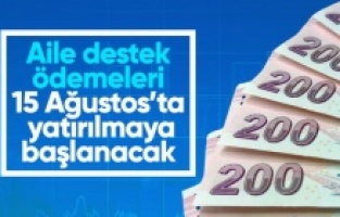 Bakan Göktaş: Aile destek ödemeleri 15 Ağustos’ta yatırılmaya başlanacak