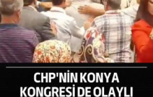 CHP'nin Konya kongresi de olaylı geçti: Çevik kuvvet müdahale etti