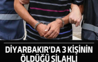 Diyarbakır'da 3 kişinin öldüğü silahlı kavgada 1 şüpheli tutuklandı