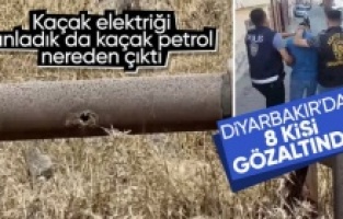 Diyarbakır'da petrol boru hattından hırsızlık: 8 gözaltı