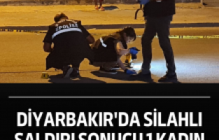 Diyarbakır'da silahlı saldırı sonucu 1 kadın yaralandı