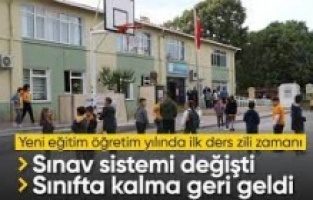 Yeni eğitim öğretim yılında ilk ders zili bugün çalıyor