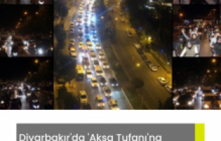 Diyarbakır'da 'Aksa Tufanı'na destek konvoyu