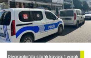 Diyarbakır’da silahlı kavga: 1 yaralı