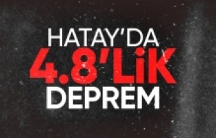 Hatay'da 4.8 büyüklüğünde deprem