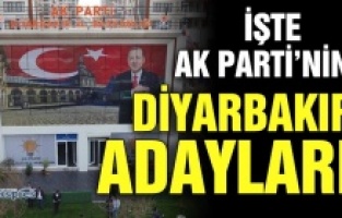 İşte AK Parti Diyarbakır belediye başkan adayları listesi