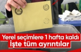 Türkiye sandık başına gidiyor: Yerel seçimlere bir hafta kaldı