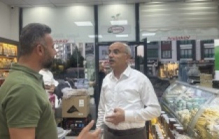 Başkan Sami ER Karagöz İnşaat mühendi Musa Karagöz’le  Malatya’nın önemli sorunlarını istişare etti