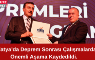 Malatya’da Deprem Sonrası Çalışmalarda Önemli Aşama Kaydedildi