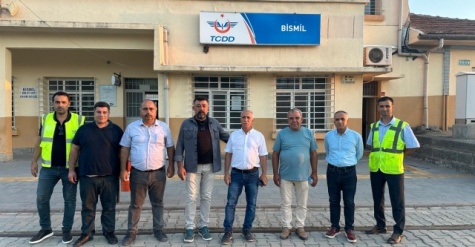 TCDD Malatya Bölge Müdürü Karabey, Bismil Garı Yaya Alt Geçit çalışmalarını inceledi