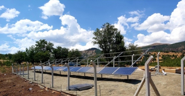 Tunceli’de bir köy, güneş enerjisi sistemi ile suya kavuştu