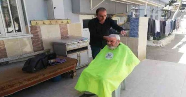 Evde tıraş hizmeti mahalle mahalle devam ediyor!!!