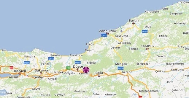 Düzce'de korkutan deprem!!!