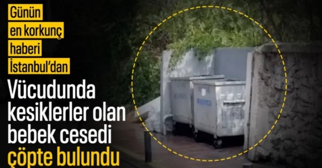 İstanbul'da çöpte vücudunda yanık ve kesikler olan bebek cesedi bulundu