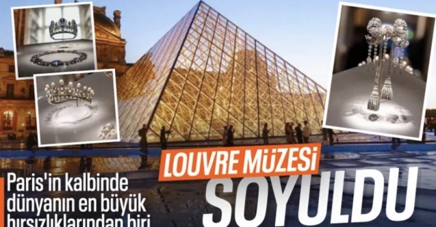 Fransa'da Louvre Müzesi'nden tarihi eser çalan hırsızlar aranıyor