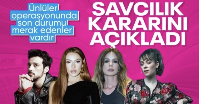 Uyuşturucu soruşturmasında yeni gelişme: 7 ünlüye takipsizlik kararı