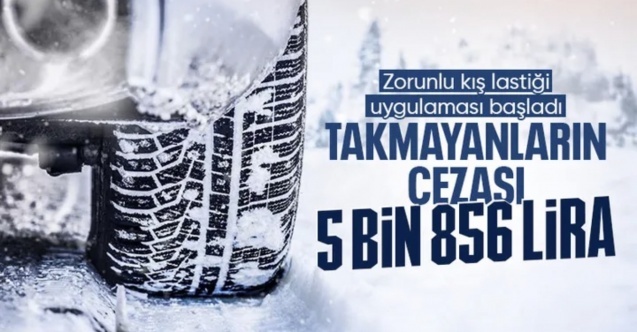 Zorunlu kış lastiği uygulaması başladı