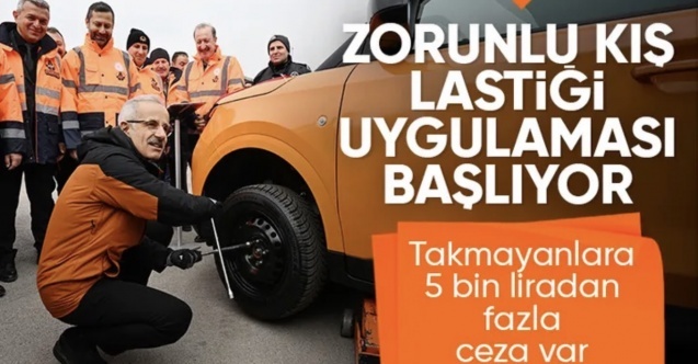 Zorunlu kış lastiği uygulaması başlıyor