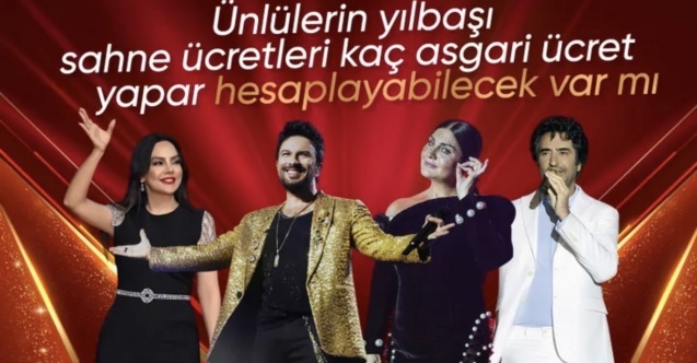 Ünlülerin yılbaşı sahne ücretleri belli oldu