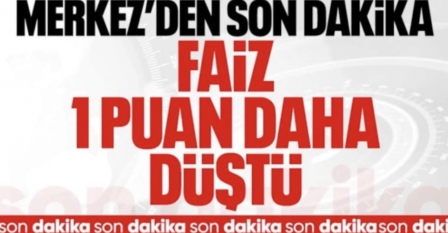 SON DAKİKA: TCMB, Ocak 2026’da politika faizini yüzde 37’ye indirdi