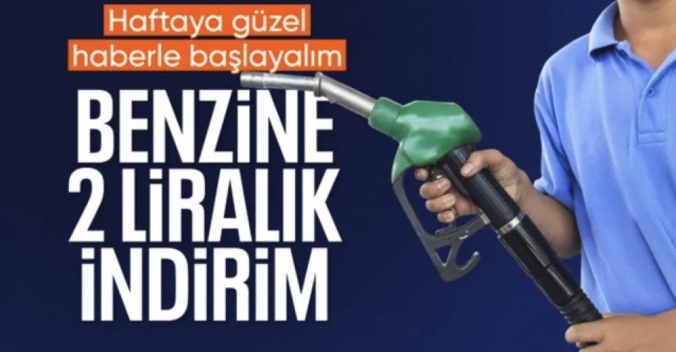Benzine indirim geliyor