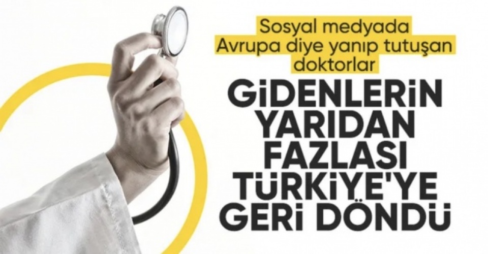 Kemal Memişoğlu: Yurt dışına giden doktorlar geri dönüyor