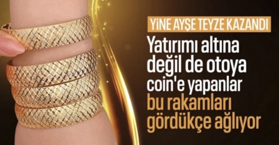 Altın, yatırım aracı olarak otomobilleri geride bıraktı