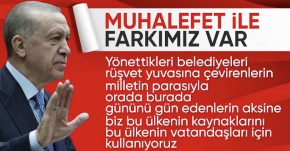 Cumhurbaşkanı Erdoğan'dan muhalefete: Her yatırımda vizyon farkı ortada