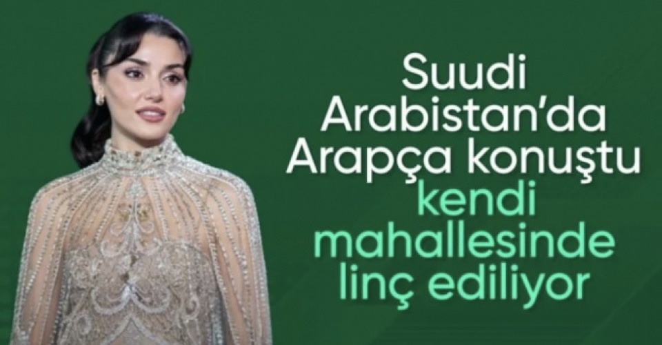Hande Erçel Suudi Arabistan'da düzenlenen Joy Awards Ödül Töreni'nde Arapça konuştu