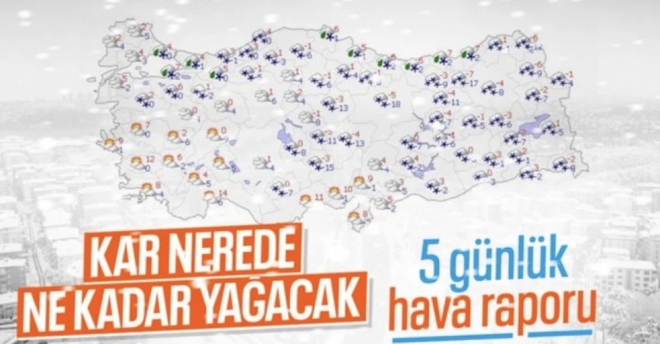 Türkiye dondurucu soğukların etkisinden çıkmıyor: Yağışlar devam edecek