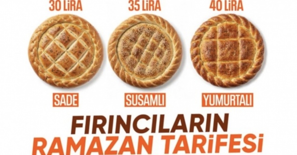 2026 Ramazan pidesinin fiyatı belli oldu