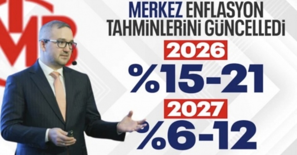 SON DAKİKA: TCMB’nin 2026 sonu enflasyon orta tahmini: Yüzde 16