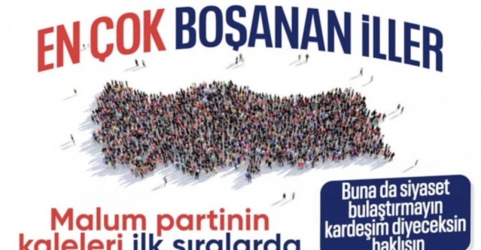TÜİK verileri: Boşanma oranı en yüksek şehir İzmir, en düşük Hakkari